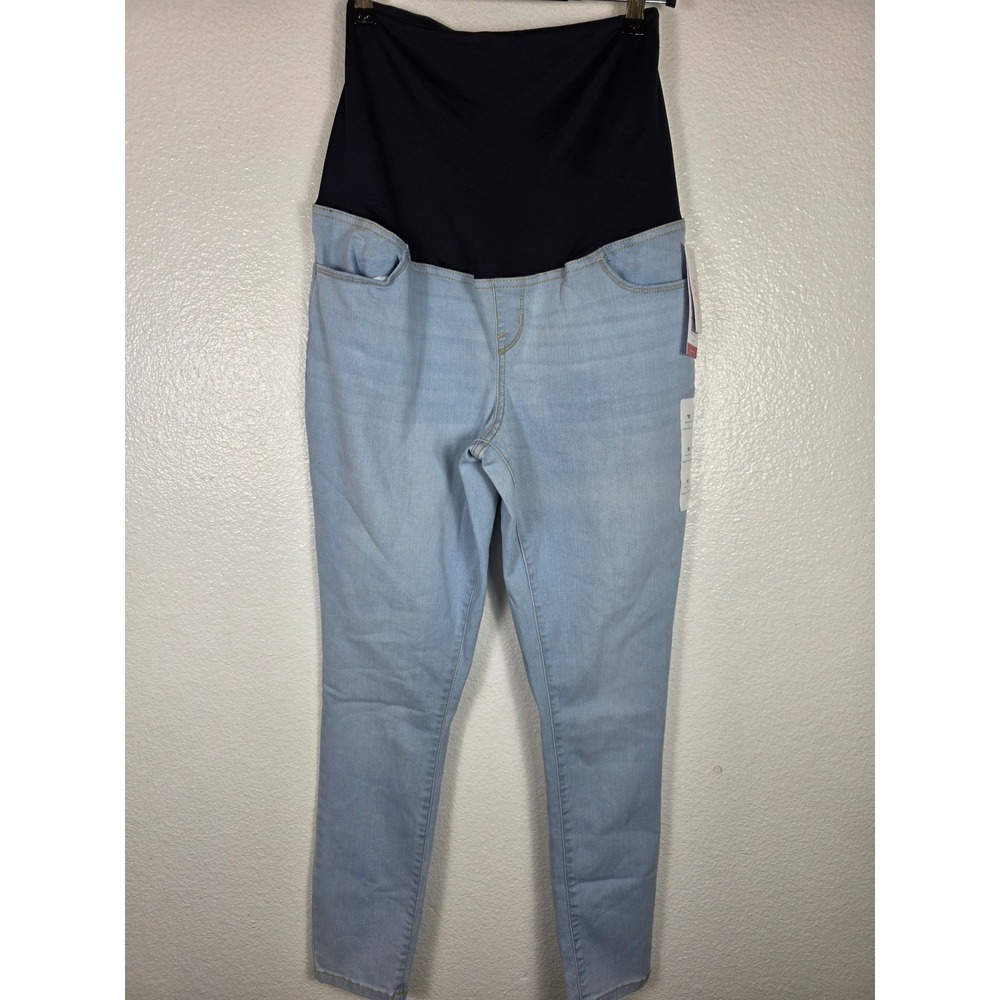 Isabel Maternity by Ingrid & Isabel Skinny Jeans Over‎ Belly Light Blue 10